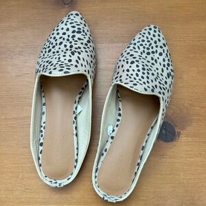 Spotted Cream and Black Women's Loafers